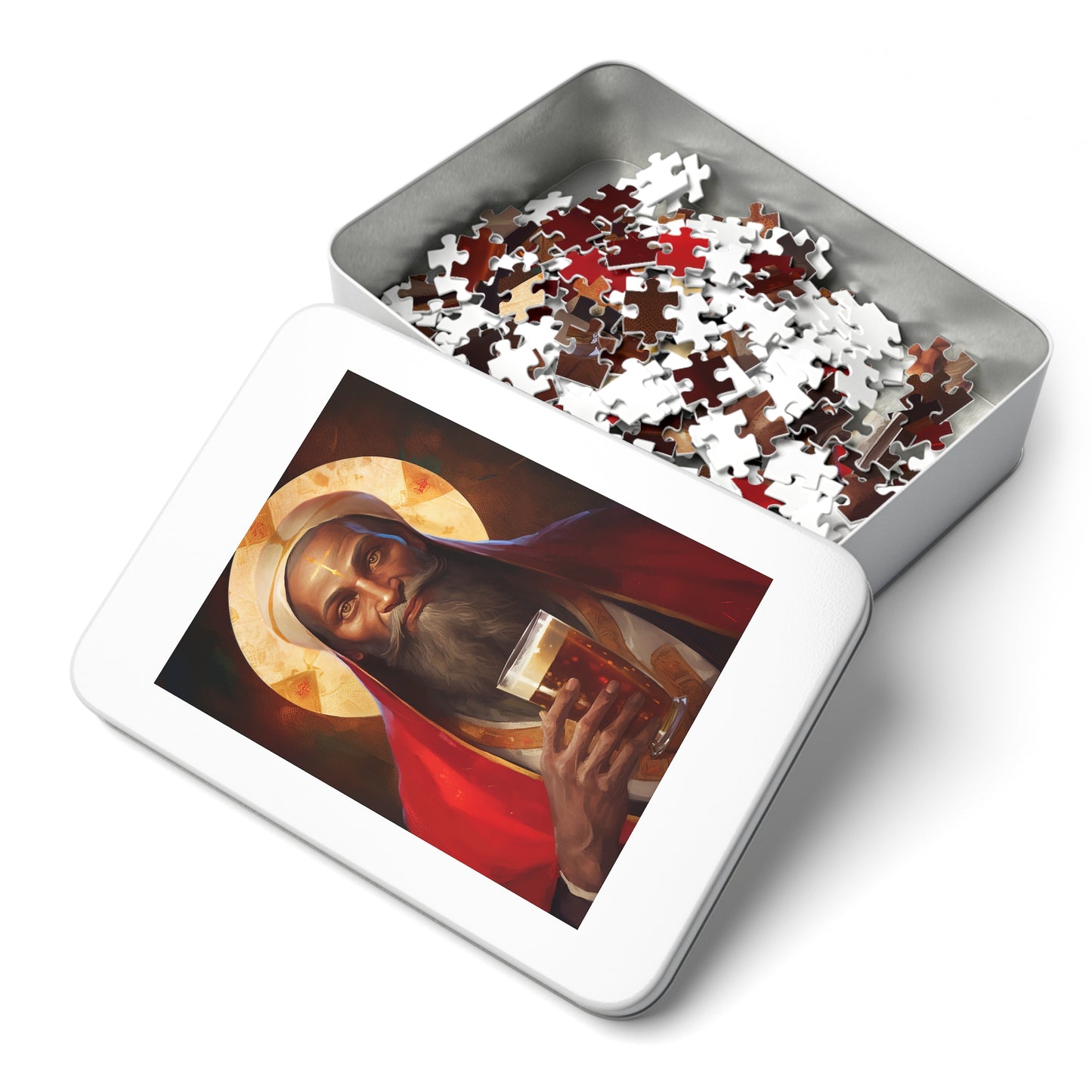 Saint Augustine of Hippo - Puzzle and Keepsake Tin - Religious Jigsaw Puzzle (30, 110, 252, 500,1000-Piece) - Religious Puzzle