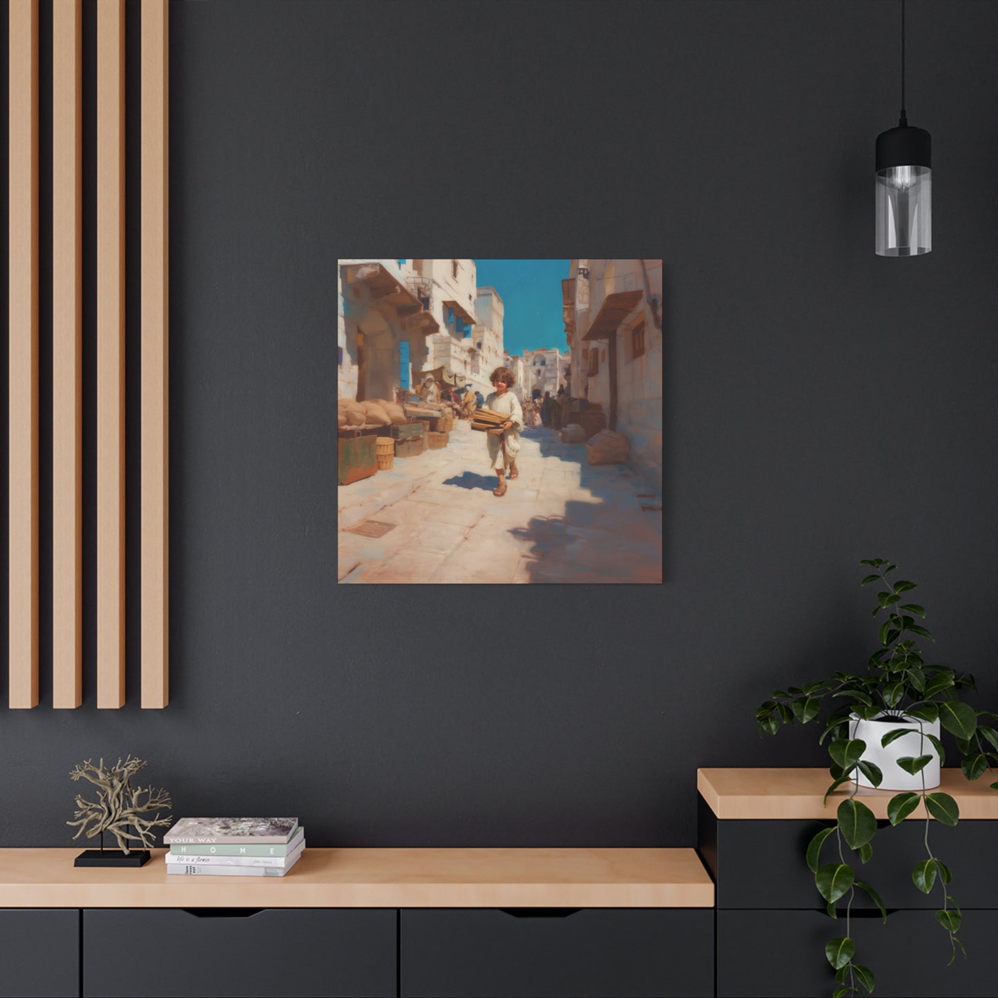 Nazareth and the Hidden Light of Christ - Gallery Wrapped Canvas - Print - Religious Art for your Home - Catholic Art