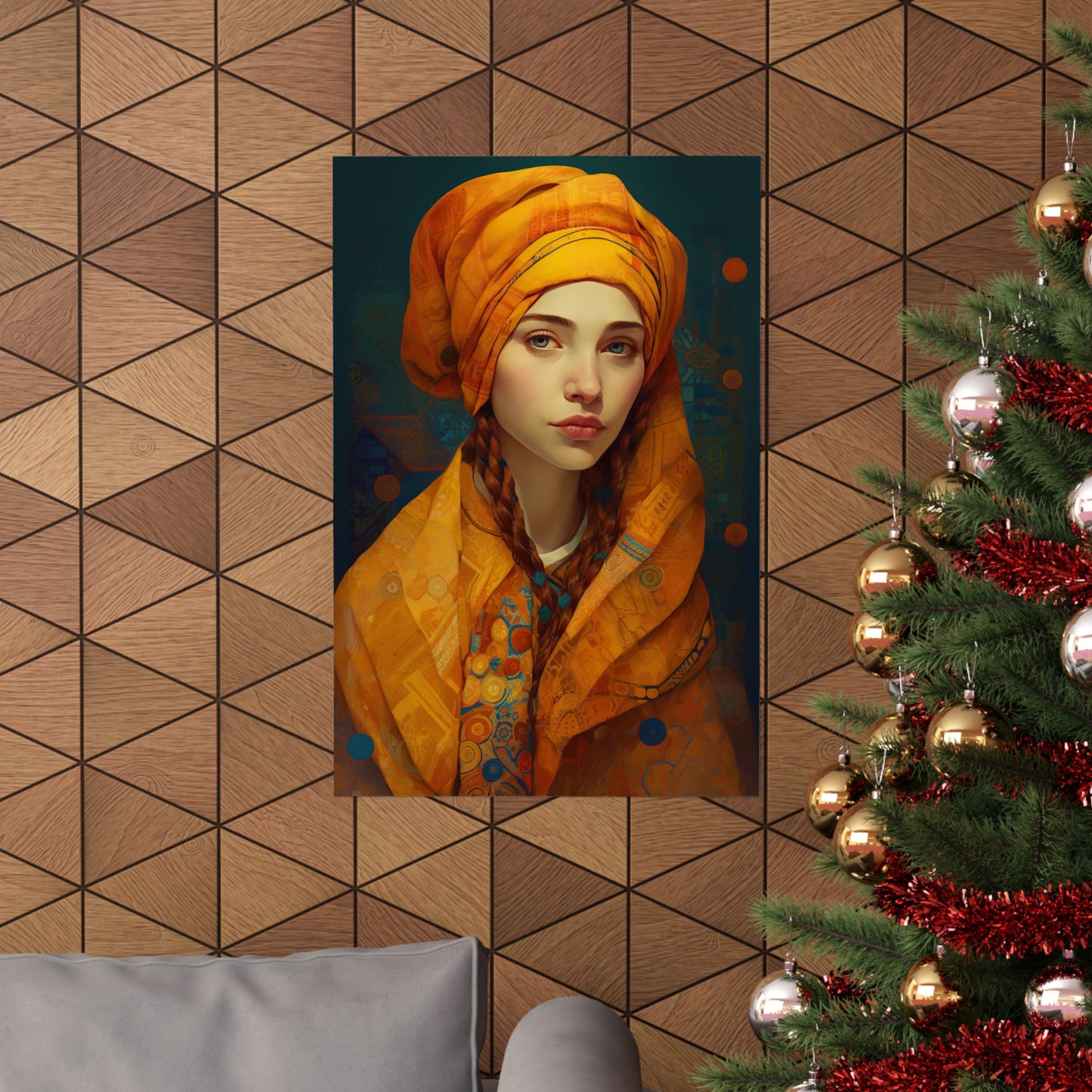 Saint Genevieve - Sanctified Souls Print - Multiple Sizes - Premium Matte Vertical Posters