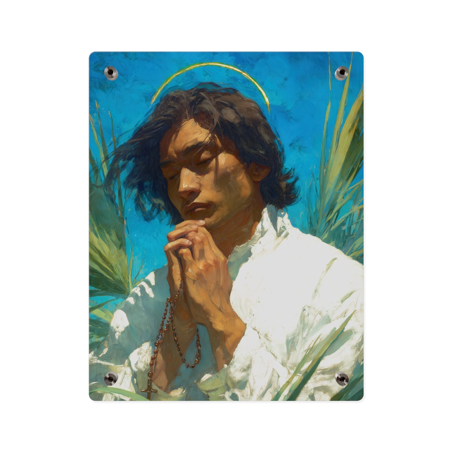 Saint Lorenzo Ruiz Wall Art Panel - Ready to Hang Acrylic Print - Catholic Saint Art - Patron Saint Print - Martyr Art