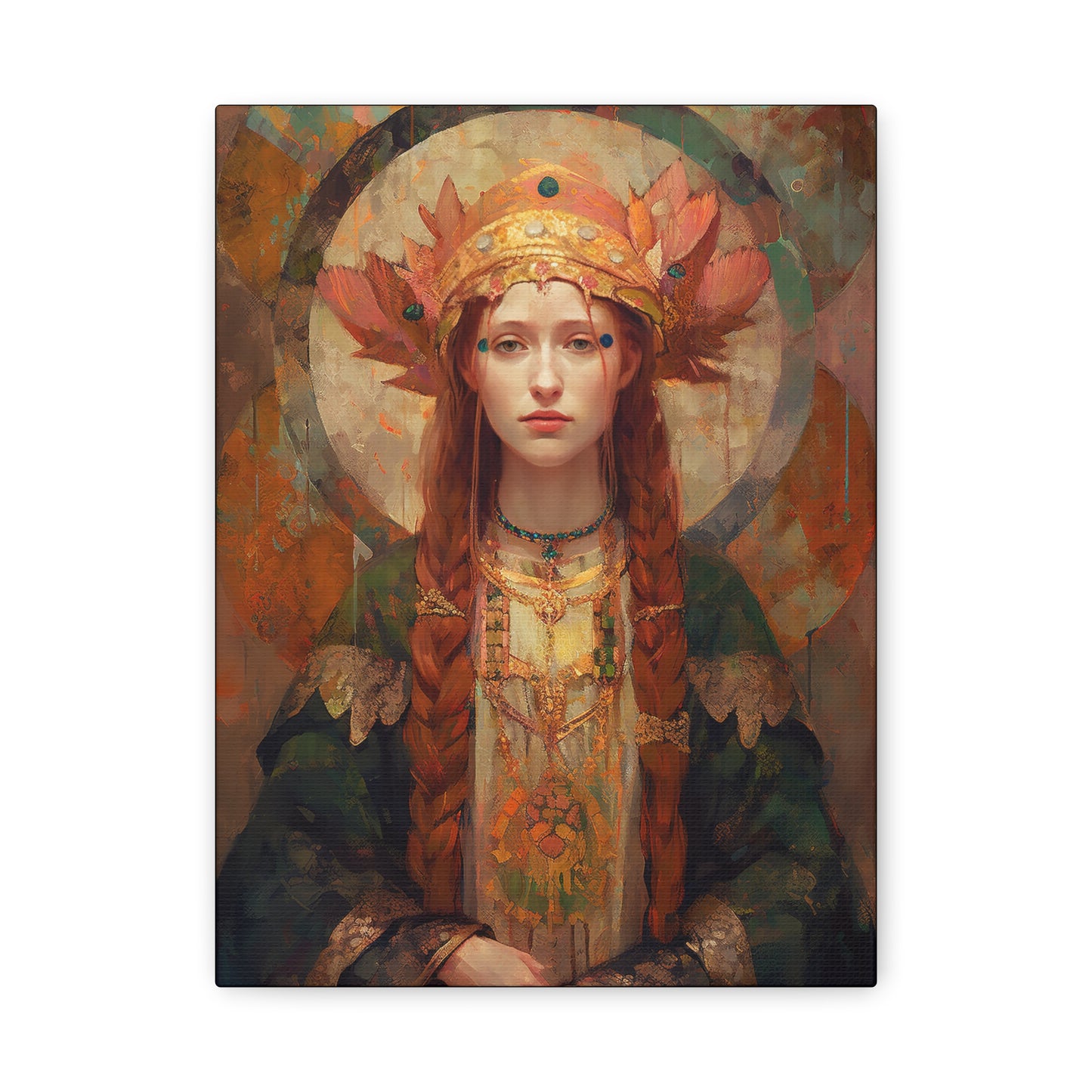 Saint Margaret of Scotland - Museum Wrapped Canvas - Sanctified Souls Print - Religious Art for your Home