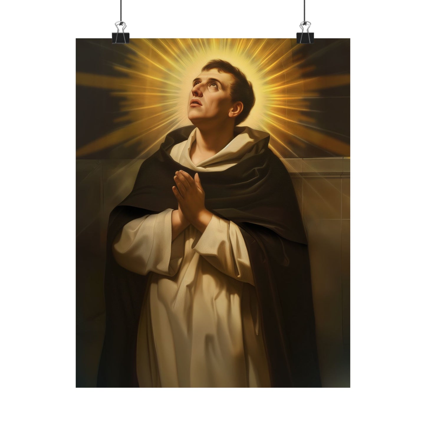 Saint Thomas Aquinas  - Sanctified Souls Print - Multiple Sizes - Premium Matte Vertical Posters