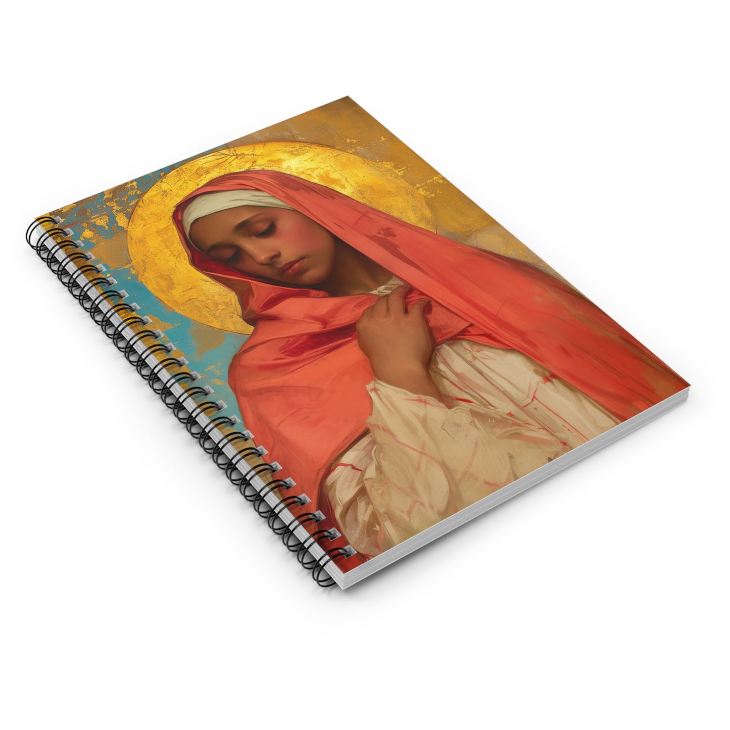 Saint Lea of Rome Spiral Journal - Sanctified Souls Art - Religious Based Notebook - Spiral Notebook - Prayer Journal