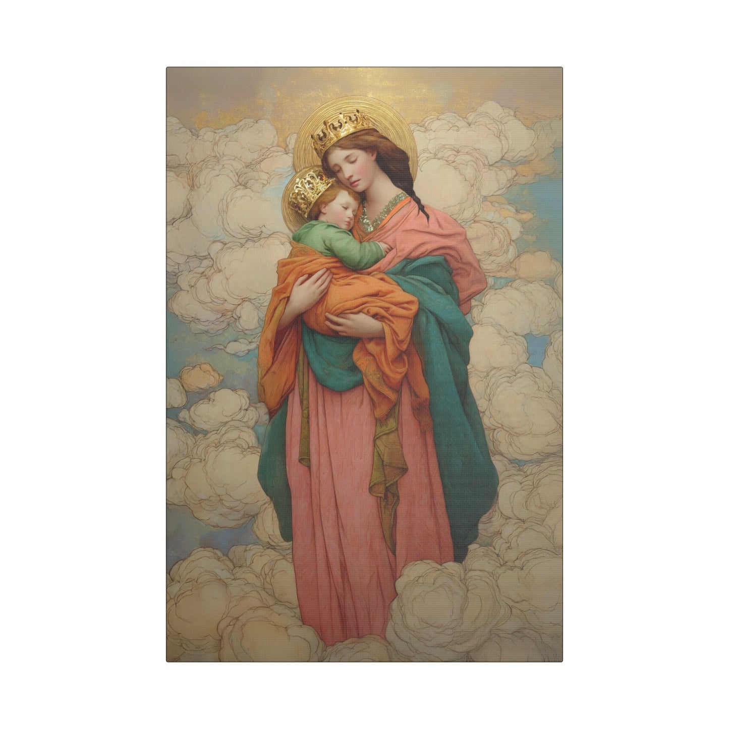 Our Lady of Perpetual Help -  Museum Wrapped Canvas Print - Multiple Sizes - Catholic Home art Matte Canvas
