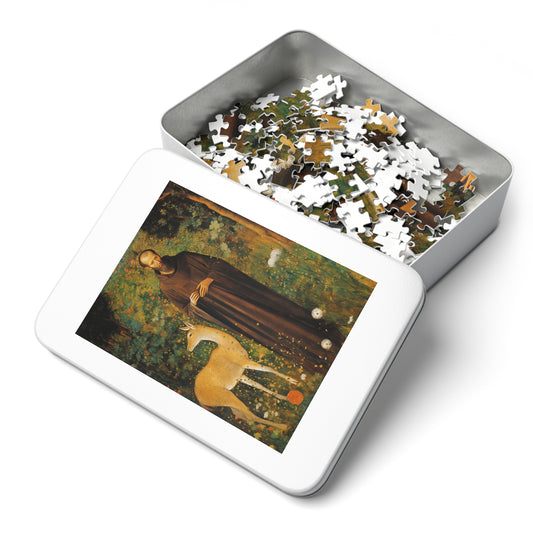 Saint Giles - Puzzle and Keepsake Tin - Religious Jigsaw Puzzle (30, 110, 252, 500,1000-Piece) - Religious Puzzle