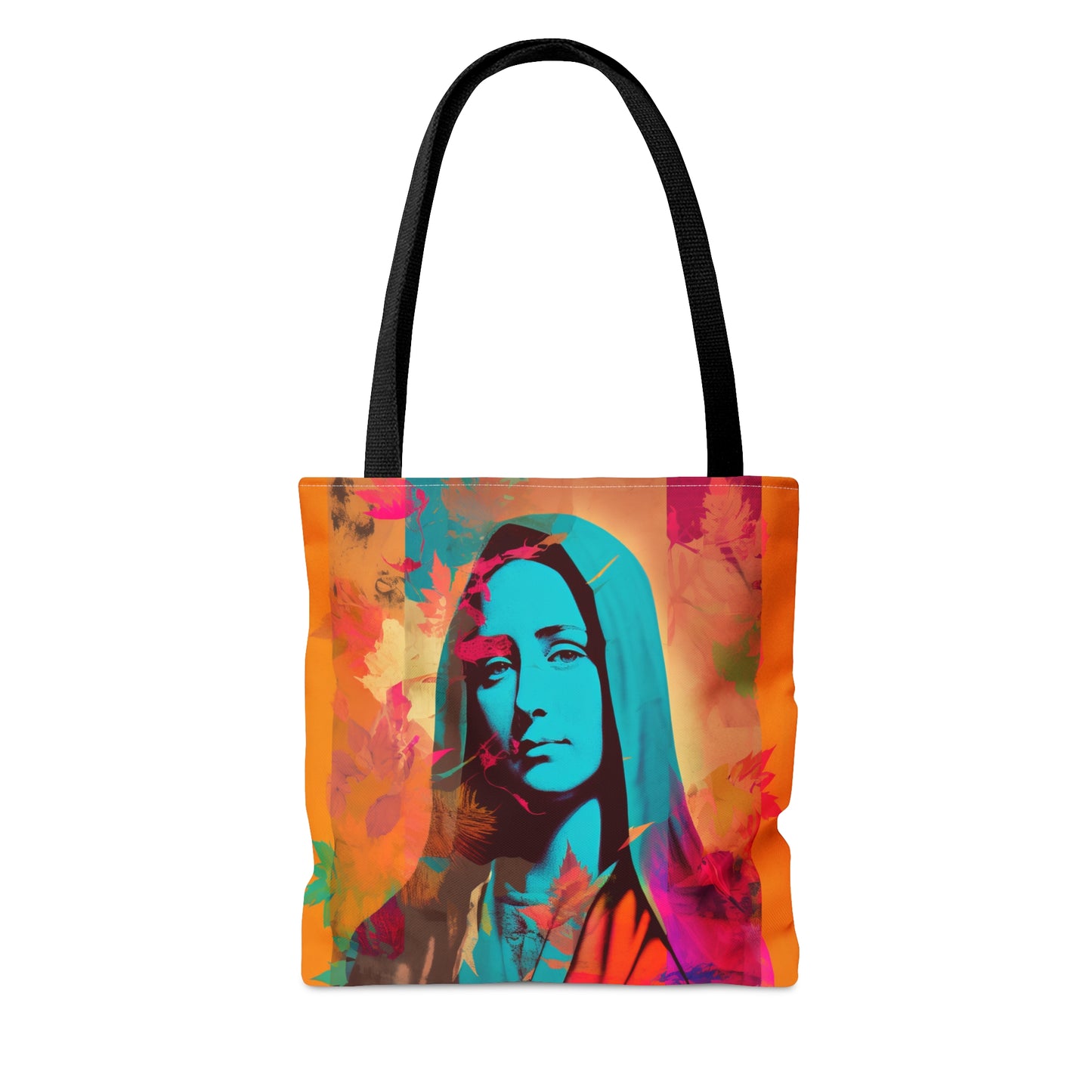 Mary Mother of God Tote Bag - Catholic faith inspired carry-all purse - day to day bag - Mary the Blessed Virgin - Double Sided