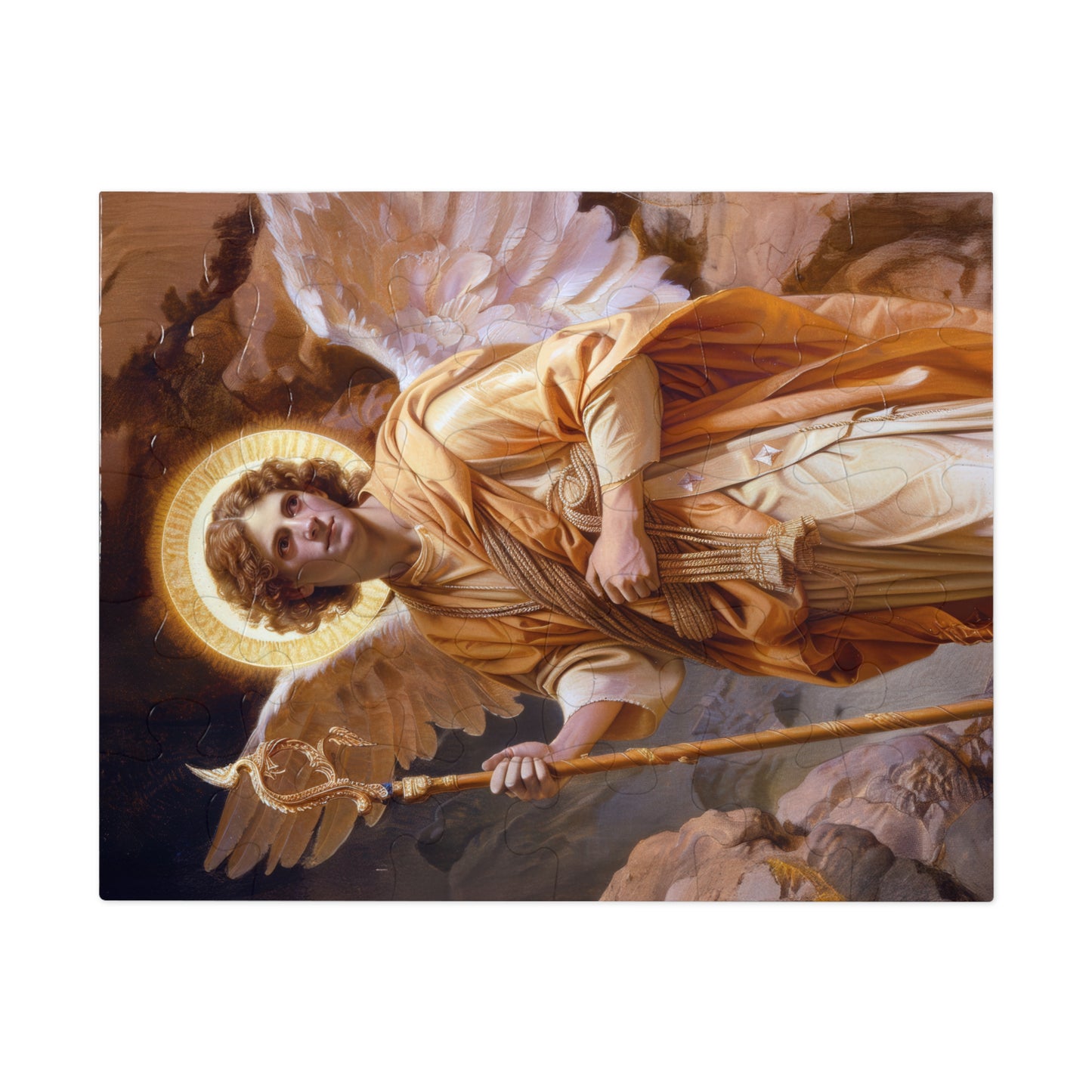 Saint Raphael the Archangel - Puzzle & Keepsake Tin - Religious Jigsaw Puzzle (30, 110, 252, 500,1000-Piece)