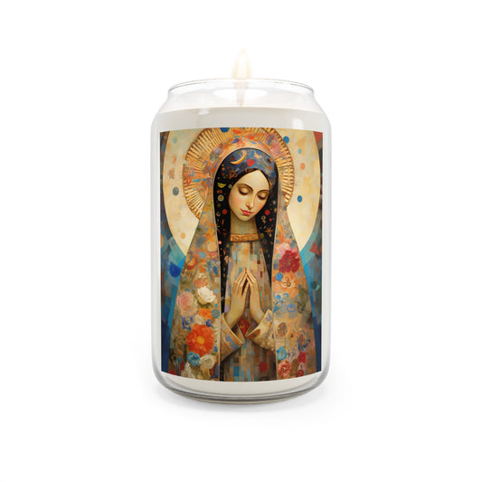 Lady of Guadalupe Icon of Love  - Scented Prayer Candle, 13.75oz - Tall Size - Religious Prayer Candle - Religious Gift