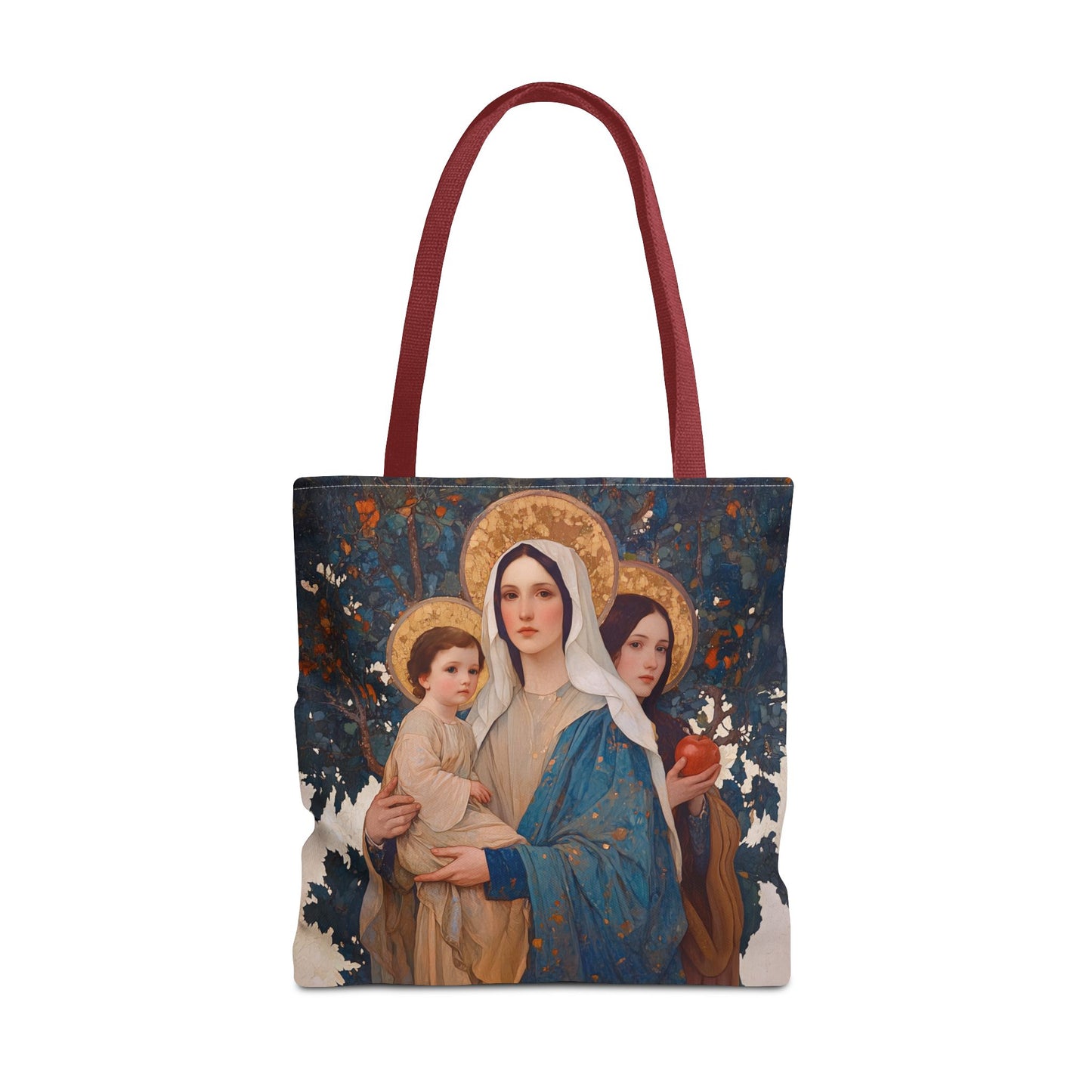 New Eve / Mary, The New Eve - Mother Mary Title - Marian Art - Tote Bag - Large Medium Small Faith Art Bag - Tote Purse