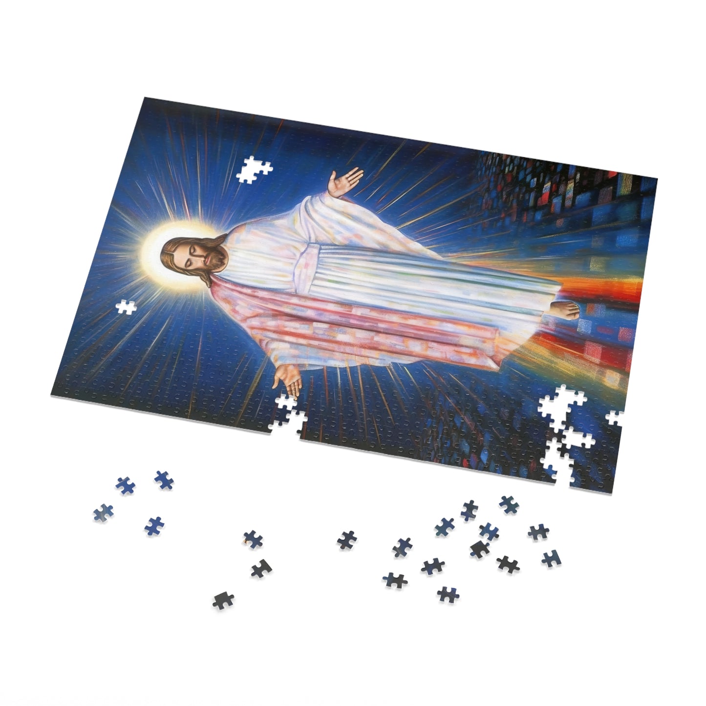 The Divine Christ - Puzzle and Keepsake Tin - Religious Jigsaw Puzzle (30, 110, 252, 500,1000-Piece) - Religious Puzzle