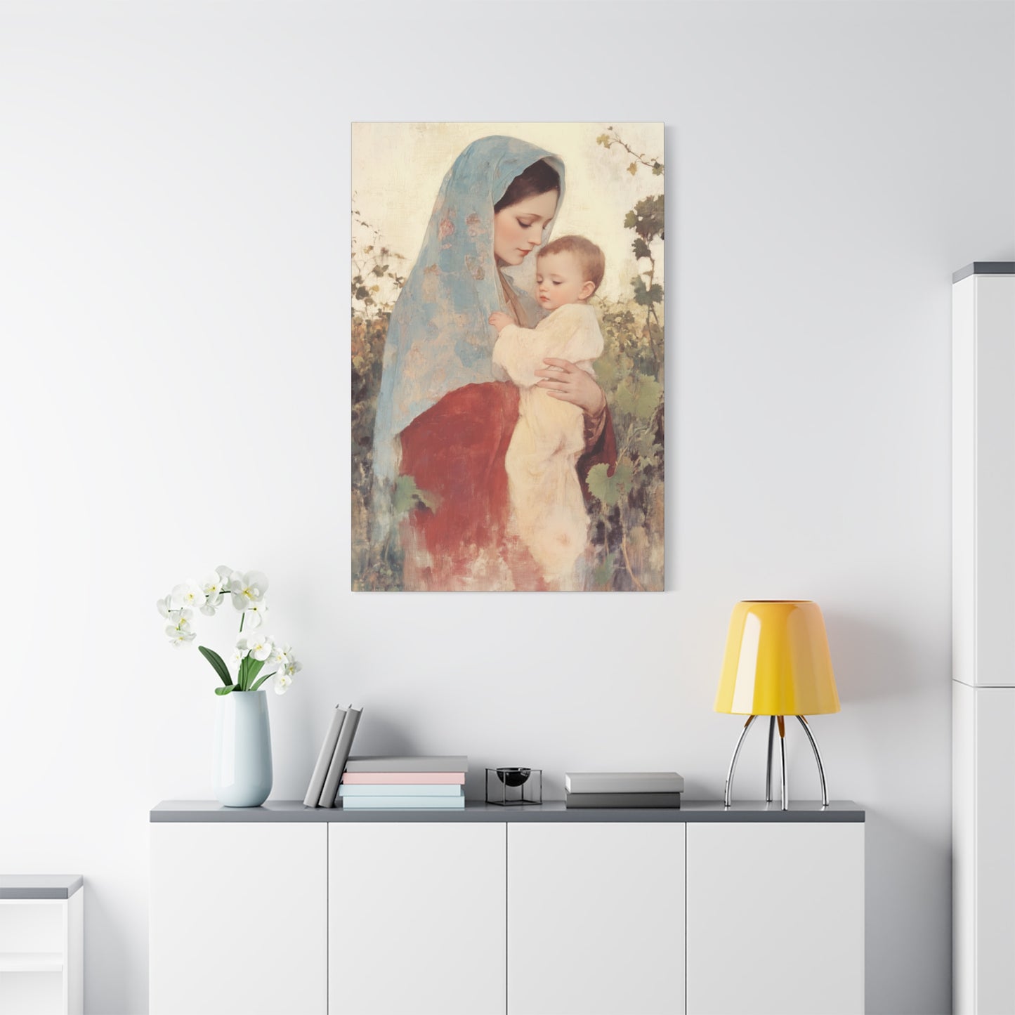 Our Lady of the Grapes / Out Lady of the Harvest - Gallery Wrapped Canvas - Print - Religious Art for your Home - Catholic Art