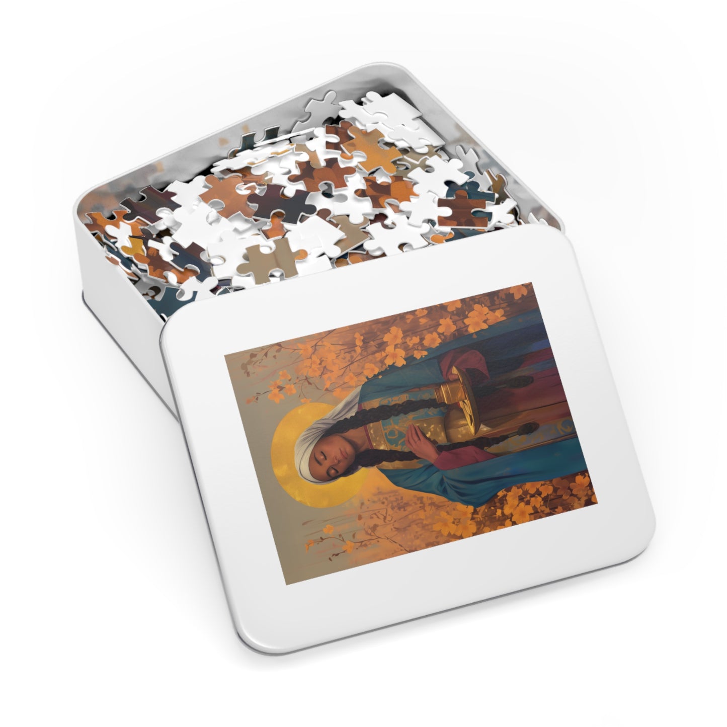 Saint Hermione of Ephesus - Puzzle & Keepsake Tin - Religious Jigsaw Puzzle (30, 110, 252, 500,1000-Piece)