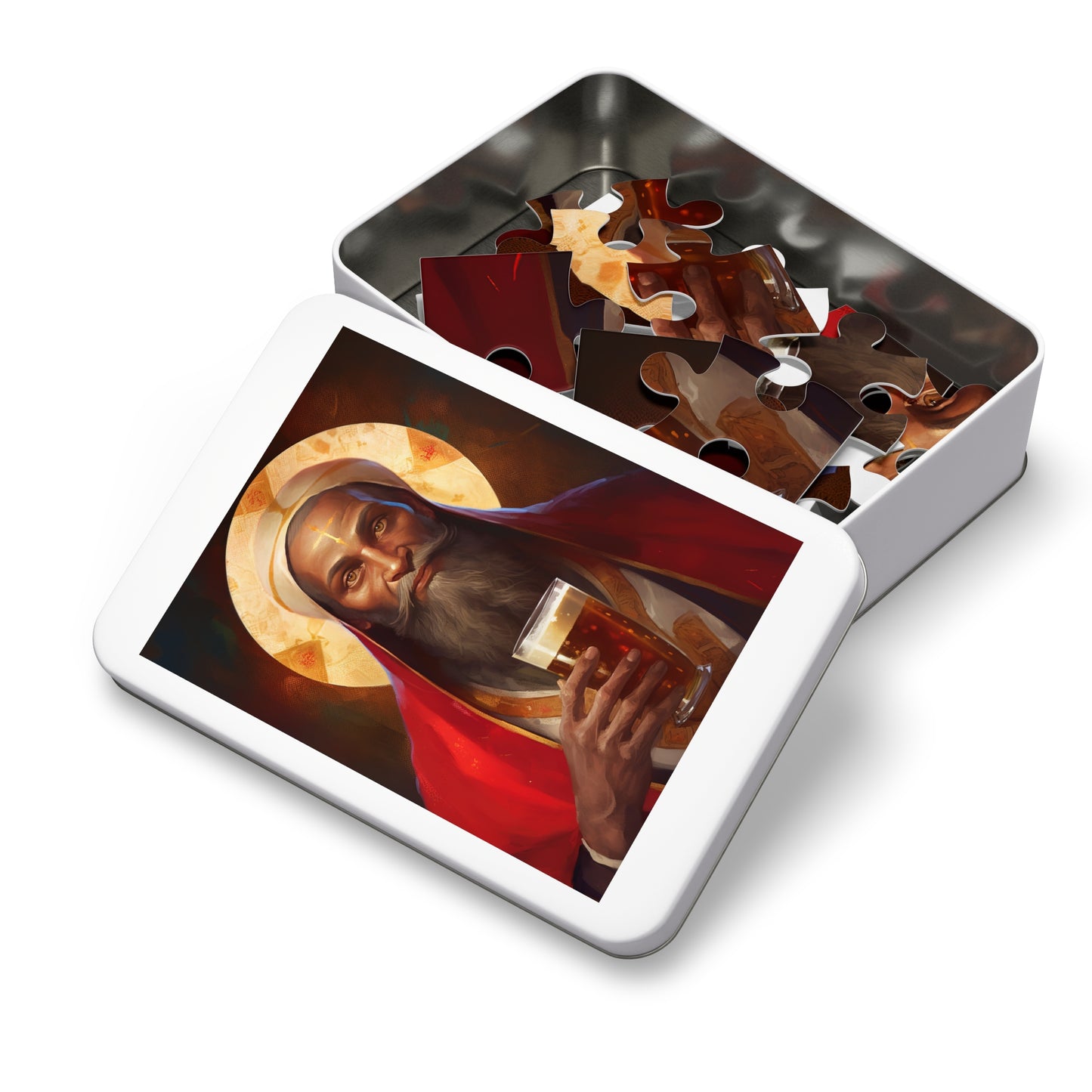 Saint Augustine of Hippo - Puzzle and Keepsake Tin - Religious Jigsaw Puzzle (30, 110, 252, 500,1000-Piece) - Religious Puzzle