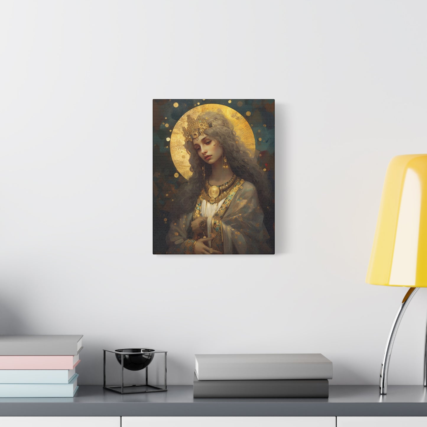 Saint Catherine of Alexandra - Museum Wrapped Canvas - Sanctified Souls Print - Religious Art for your Home