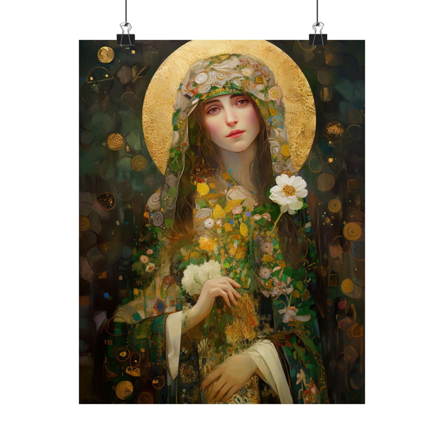 Saint Regina - Sanctified Souls Print - Multiple Sizes - Premium Matte Vertical Posters