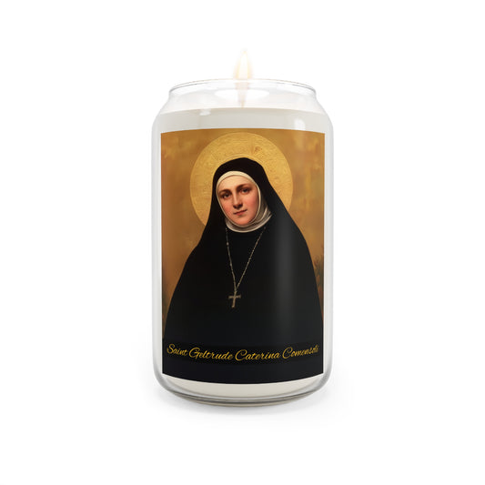Saint Geltrude Caterina Comensoli - Scented Prayer Candle, 13.75oz - Tall Size - Religious Prayer Candle