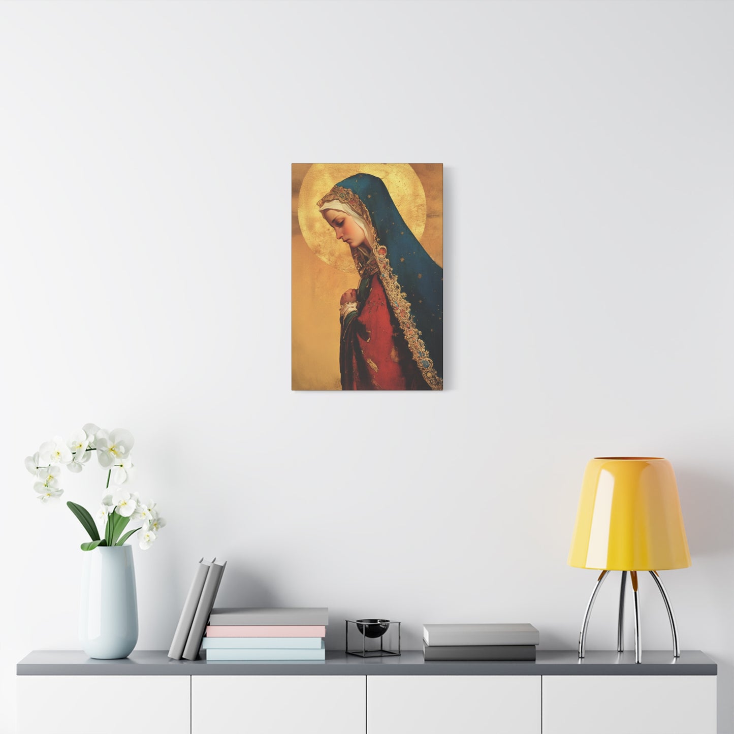 Our Lady of Mercy / Our Lady of Ransom - Multiple Sizes - Catholic Home art - Museum Wrapped Canvas - Sanctified Souls Print - Mother Mary