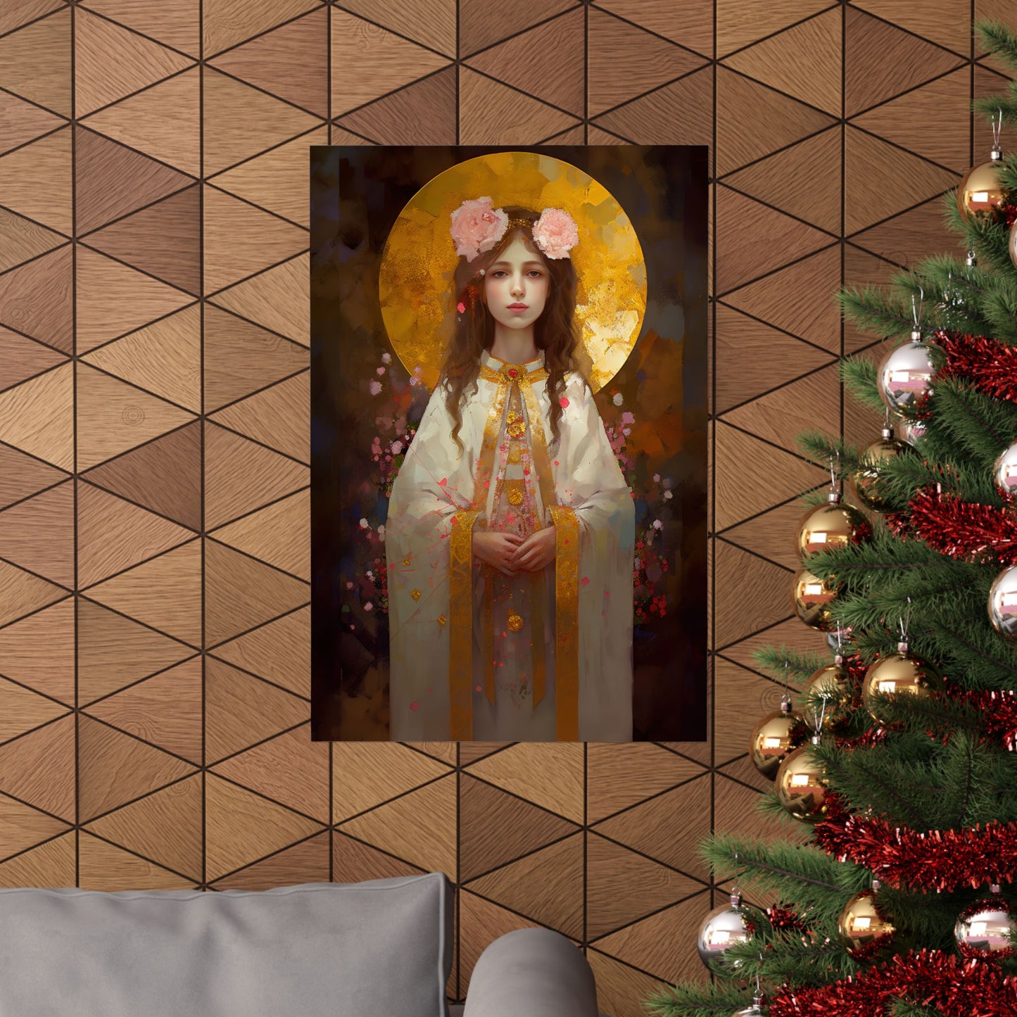 Saint Philomena Print - Sanctified Souls Print - Multiple Sizes - Premium Matte Vertical Posters