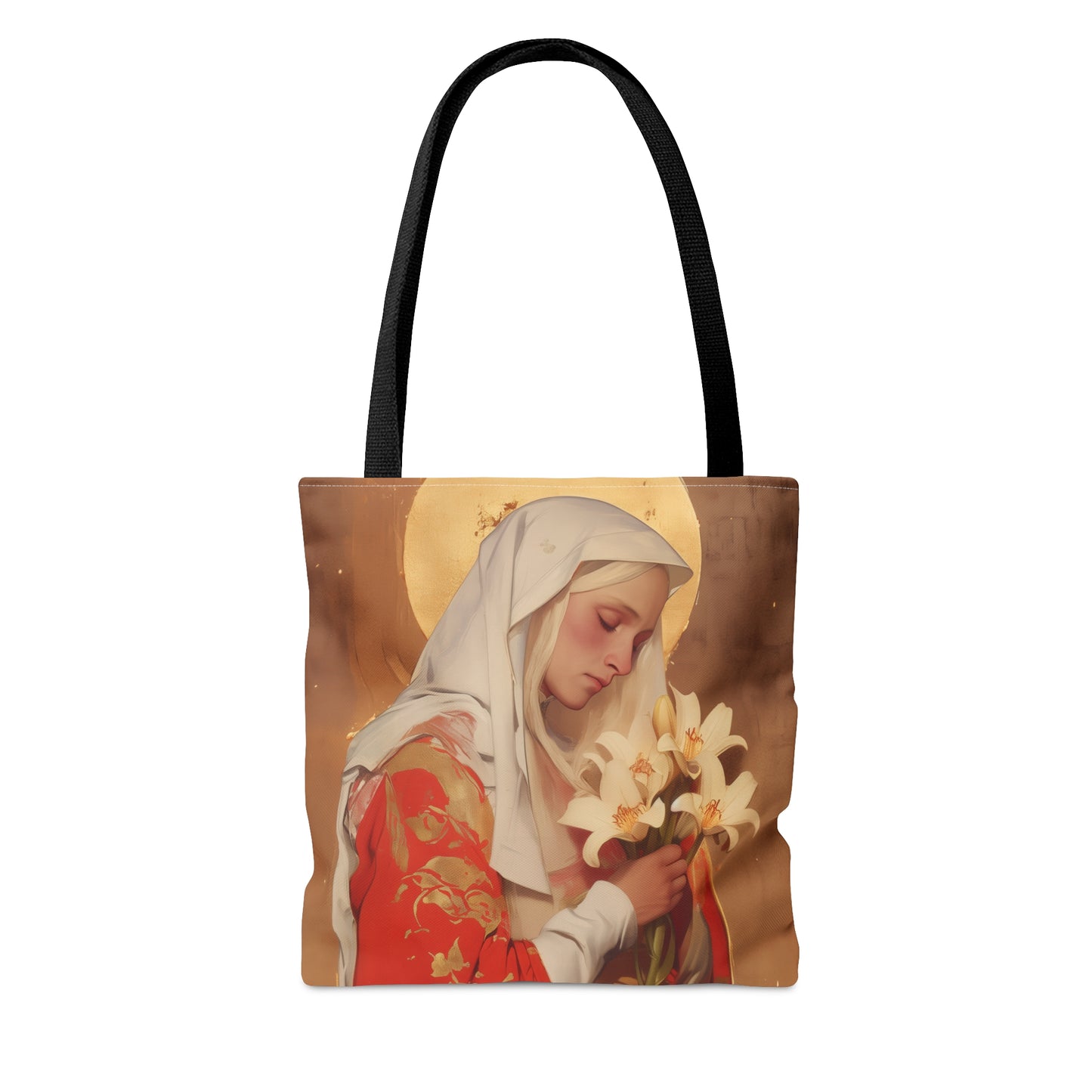 Saint Faith of Agen - Tote Bag - Large Medium Small Faith Art Bag - Catholic Faith Purse