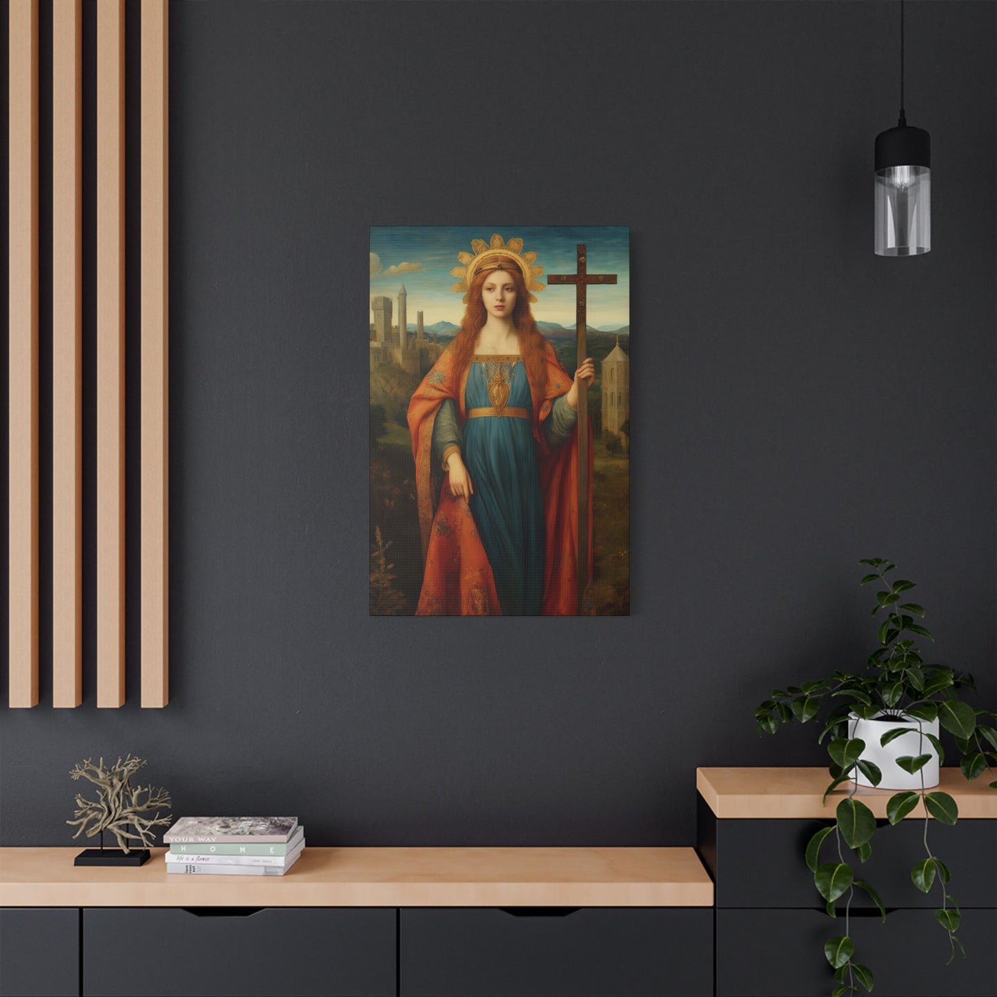 Saint Helena Canvas Print - Multiple Sizes - Catholic Home art - Museum Wrapped Canvas - Sanctified Souls Print