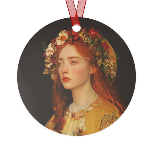 Radiance of Repentance - Mary Magdalene's Renewal Metal Ornament - Religious Holiday Christmas Keepsake - Catholic Ornament - Christmas