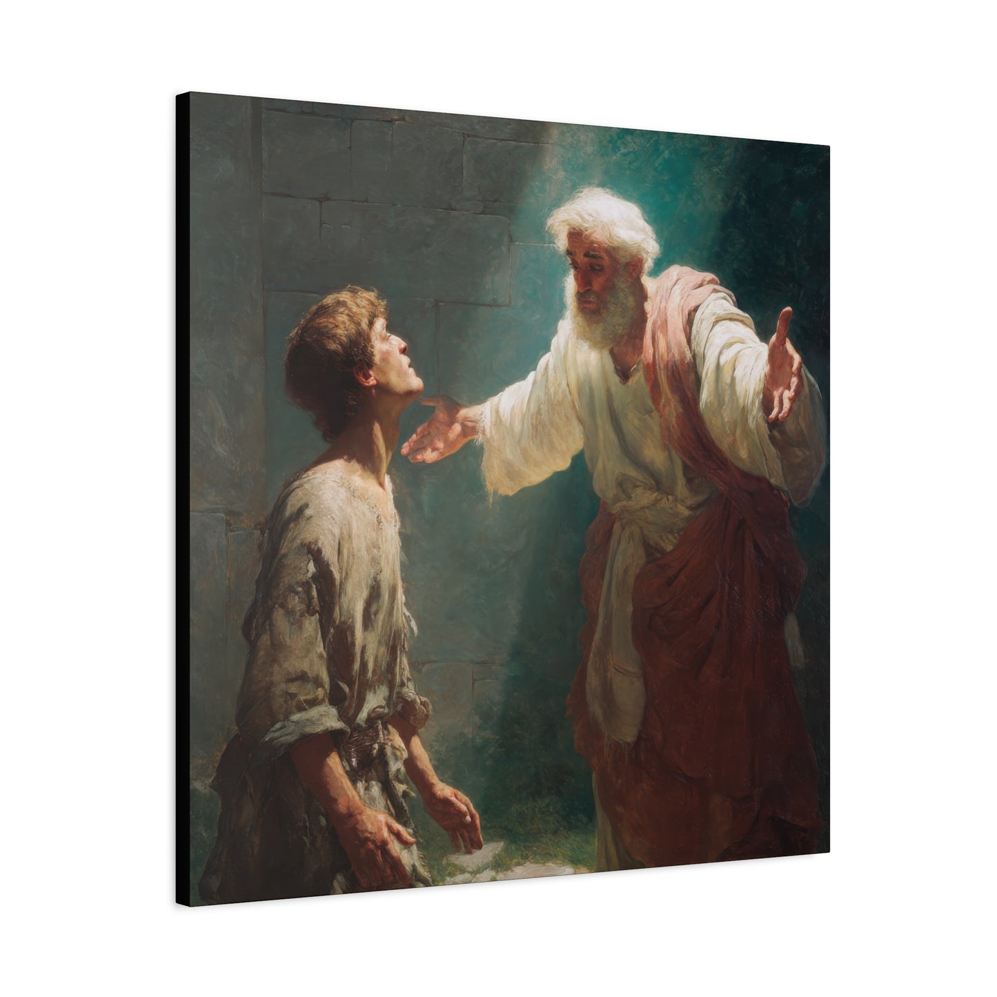 Homecoming of the Prodigal Son - Gallery Wrapped Canvas - Print - Religious Art for your Home - Catholic Art Print