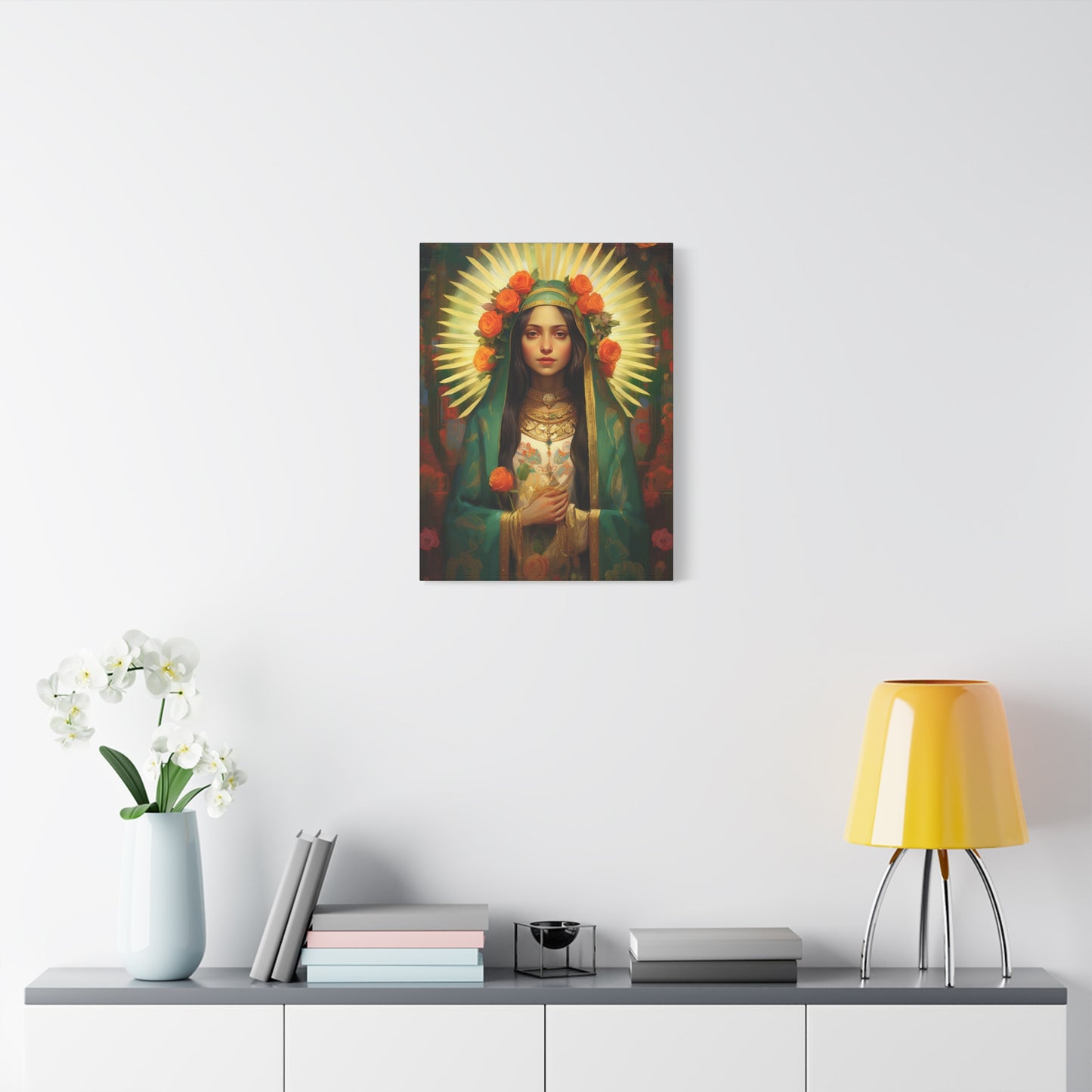 Patroness of Hope Our Lady of Guadalupe Museum Wrapped Canvas Print - Multiple Sizes - Catholic Home art