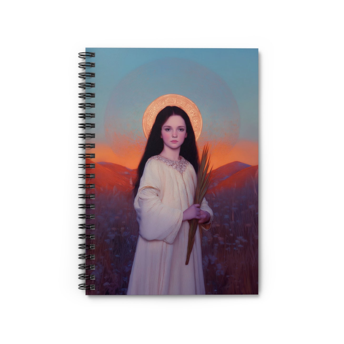 Saint Hope - Sanctified Souls Art - Religious Based Notebook - Spiral Notebook - Prayer journal - Martyr of the Church