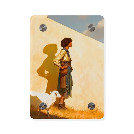 David son of Jesse Acrylic Wall Art Panel - Ready to Hang Acrylic Print - David and Goliath - Bible Story Wall Art