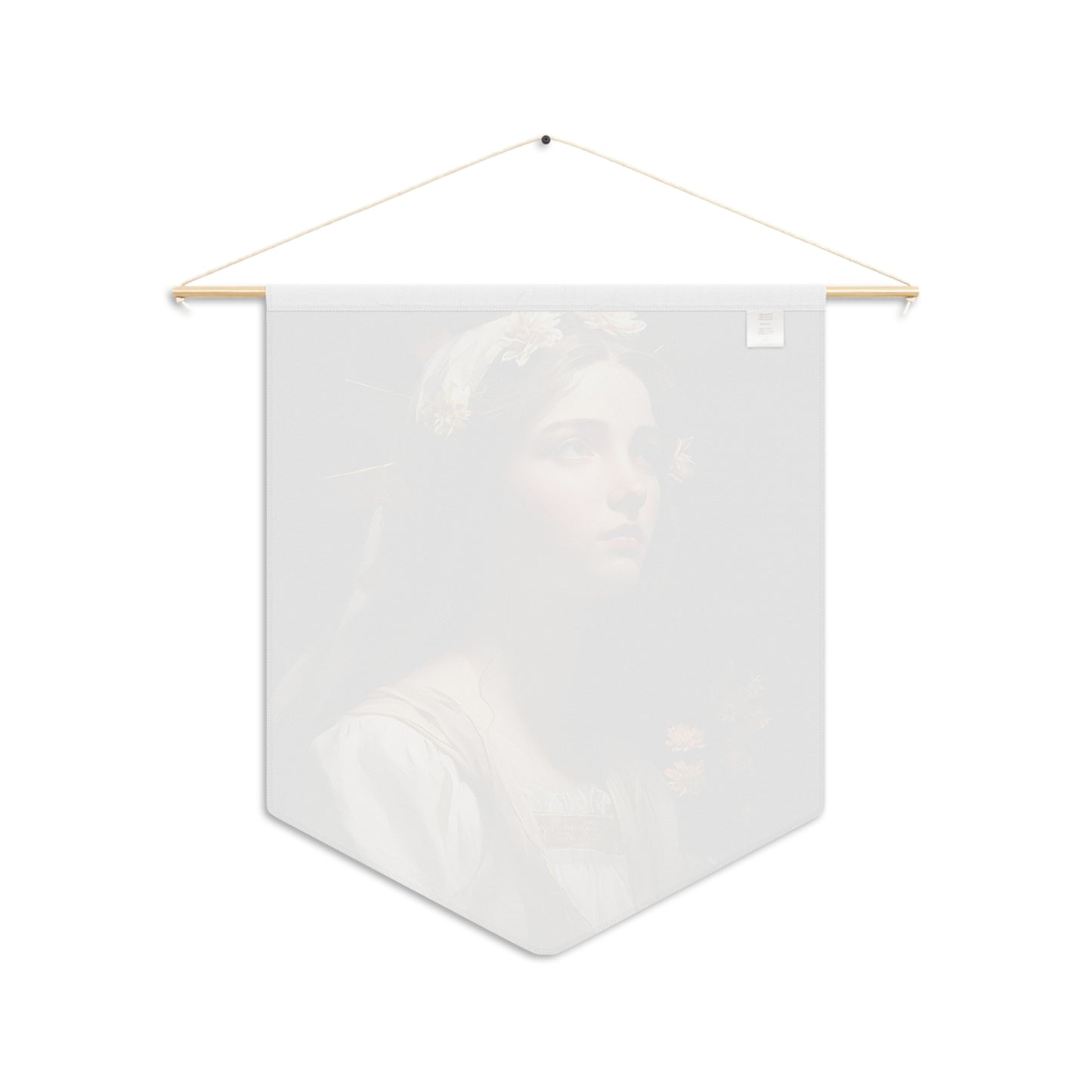 Saint Zita of Lucca Wall Banner / Wall Hanging - Prayer room art - Catholic Home Art - Large Saint Art for your home - 18" x 21"