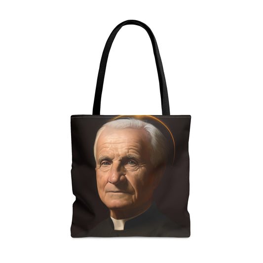 Saint André Bessette Tote Bag - Purse - Three sizes - Large Medium Small Faith Art Bag - Catholic faith carry-all purse - Double Sided