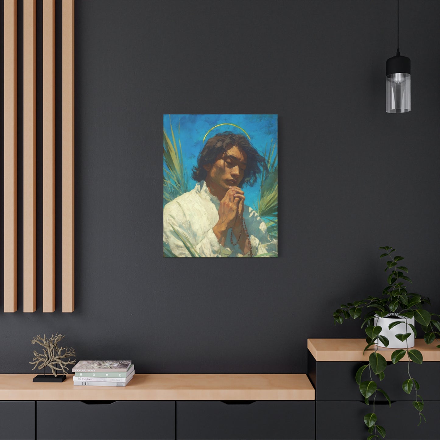 Saint Lorenzo Ruiz - Multiple Sizes - Catholic Home art - Museum Wrapped Canvas - Sanctified Souls Print - Catholic Martyr Art
