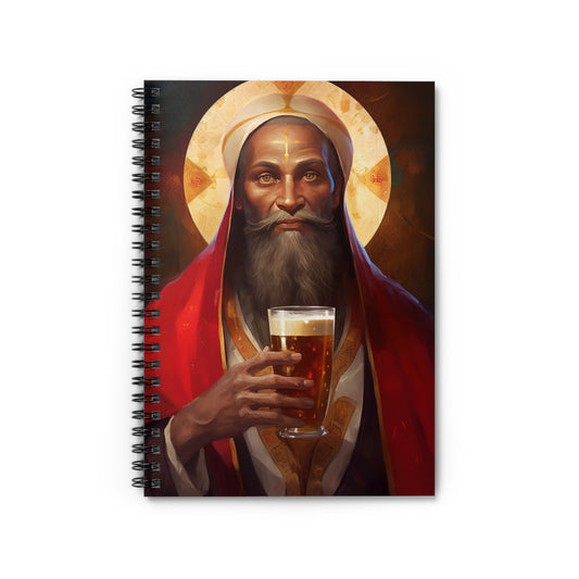 Saint Augustine of Hippo Journal - Sanctified Souls Art - Religious Based Notebook - Spiral Notebook - Ruled Line