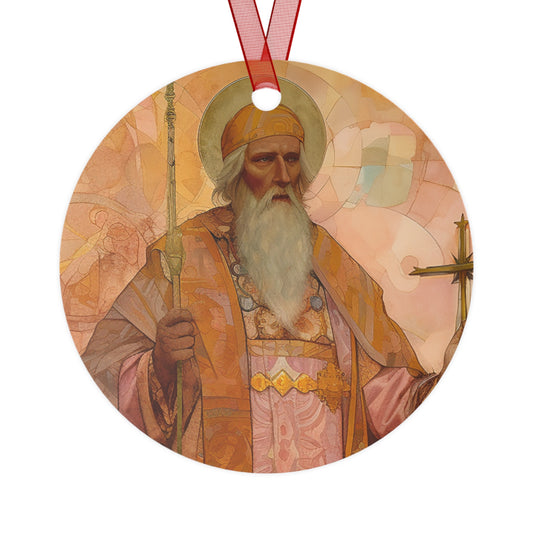Saint Thorlak of Iceland  - Religious Holiday Christmas Ornament and Keepsake - Double sided Keepsake Religious Ornament