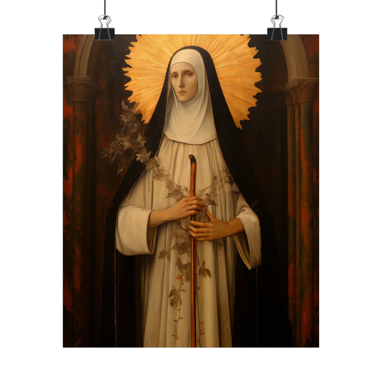 Saint Margaret of Castello Print - Sanctified Souls Print - Multiple Sizes - Premium Matte Vertical Posters - Blessed Margaret