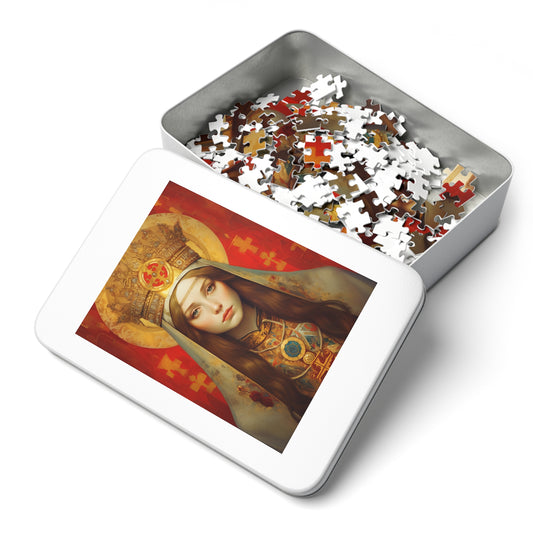 Saint Alexandra - Puzzle and Keepsake Tin - Jigsaw Puzzle (30, 110, 252, 500,1000-Piece) - Religious Puzzle