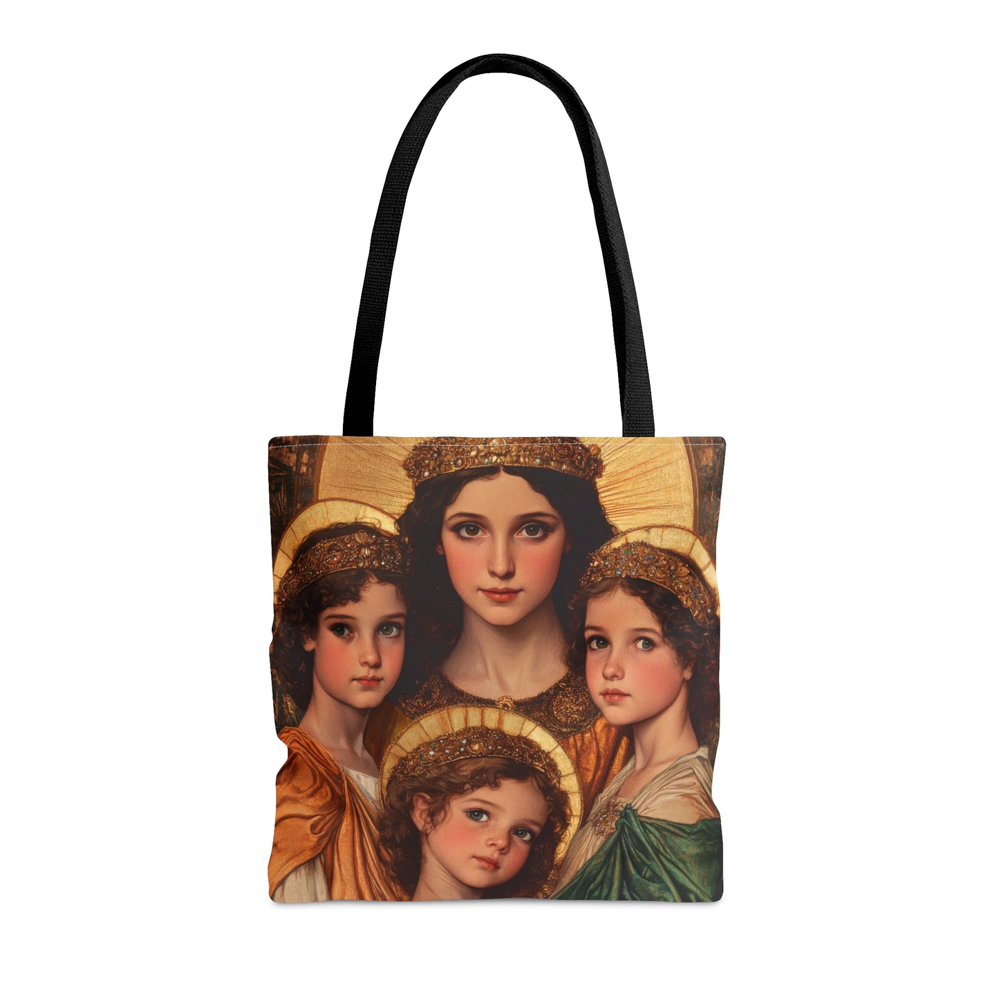 Saints Sophia, Faith, Hope and Charity Tote Bag - Large Medium Small Faith Art Bag - Catholic Faith Purse - Religious - Prayer Bag