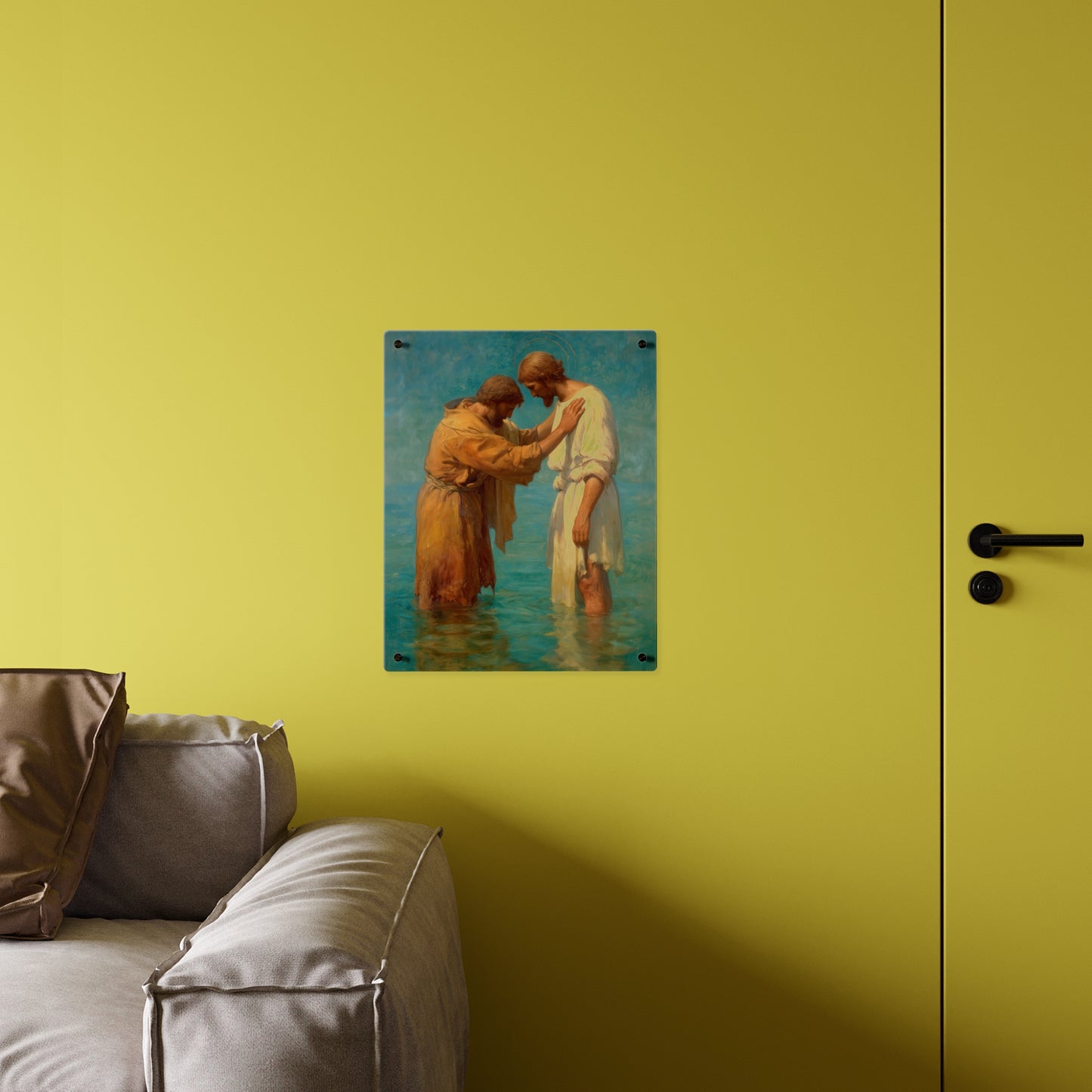 Saint John the Baptist, Servant of the Dawn Acrylic Wall Art Panel - Ready to Hang Acrylic Print - Catholic Saint Art