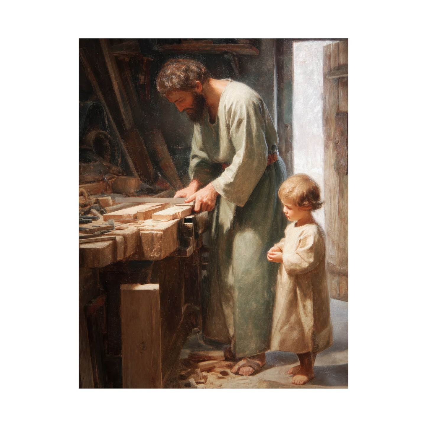 St. Joseph the Worker - Catholic Saint Poster Print