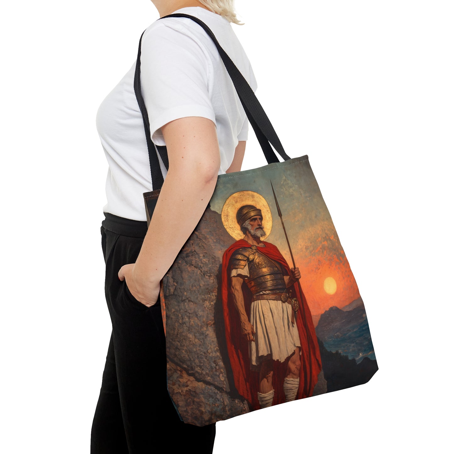 Saint Andrew the Tribune Tote Bag - Large Medium Small Faith Art Bag - Catholic Faith Purse - Religious - Prayer Bag - Devotional Purse