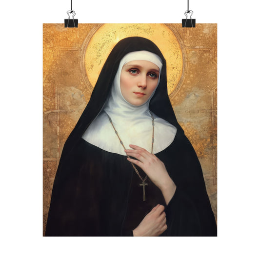 Saint Benedetta Cambiagio Poster Print - Sanctified Souls Print - Multiple Sizes - Premium Posters - Catholic Art for your home