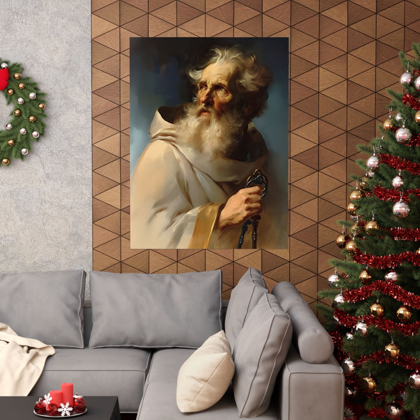 Saint Peter the Apostle - Sanctified Souls Print - Multiple Sizes - Premium Posters - Catholic Art - Christian Home Decor Artwork