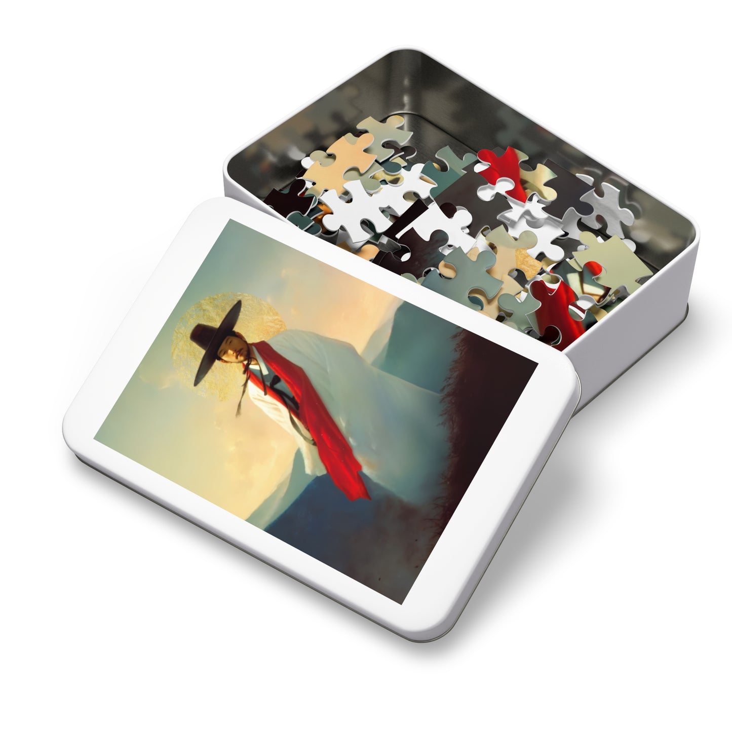 Saint Andrew Kim Taegon - Puzzle and Tin - Religious Jigsaw Puzzle (30, 110, 252, 500,1000) - Gift Catholic Families - Martyr of the Church