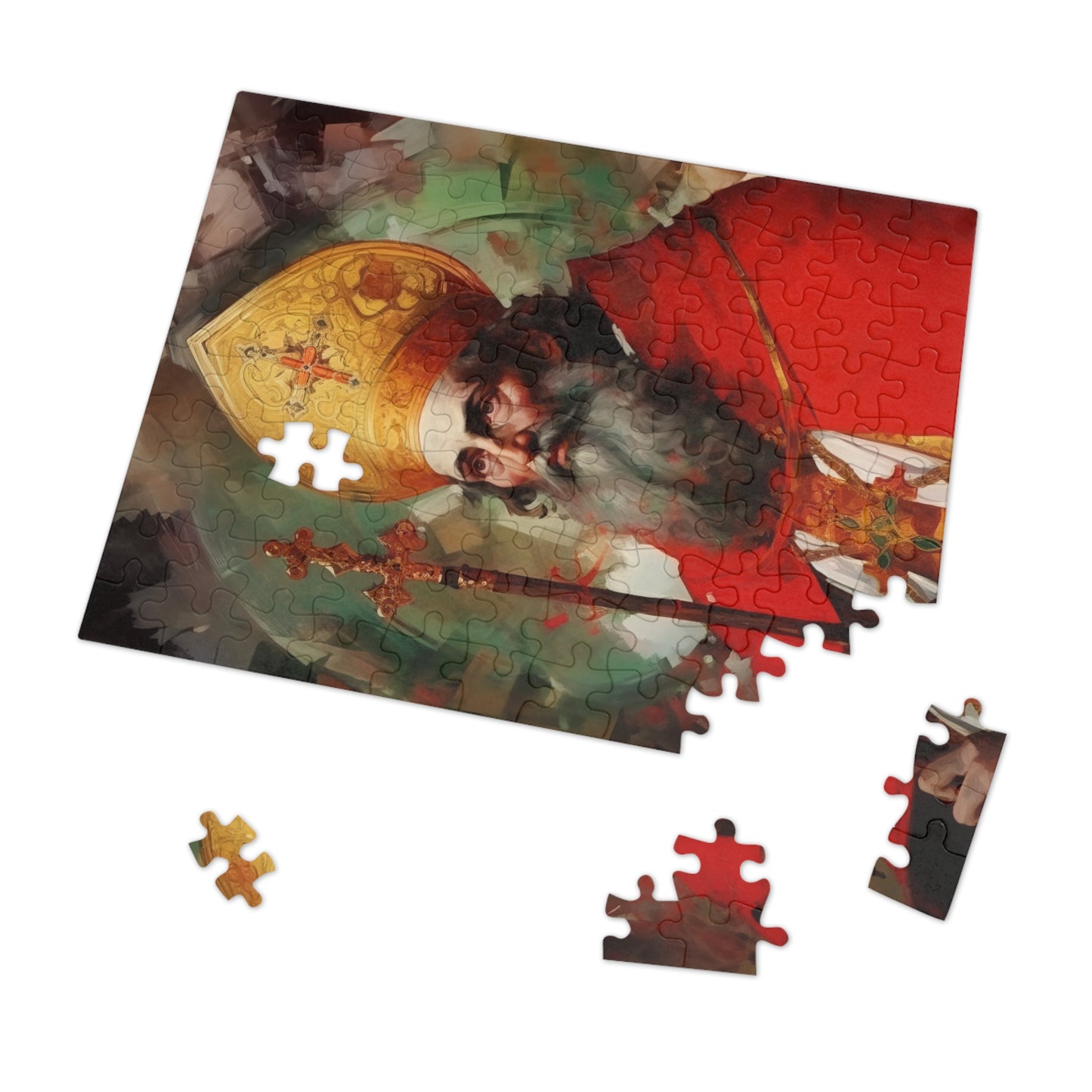 Saint Eusebius of Vercelli - Puzzle and Keepsake Tin - Religious Jigsaw Puzzle (30, 110, 252, 500,1000-Piece) - Religious Puzzle
