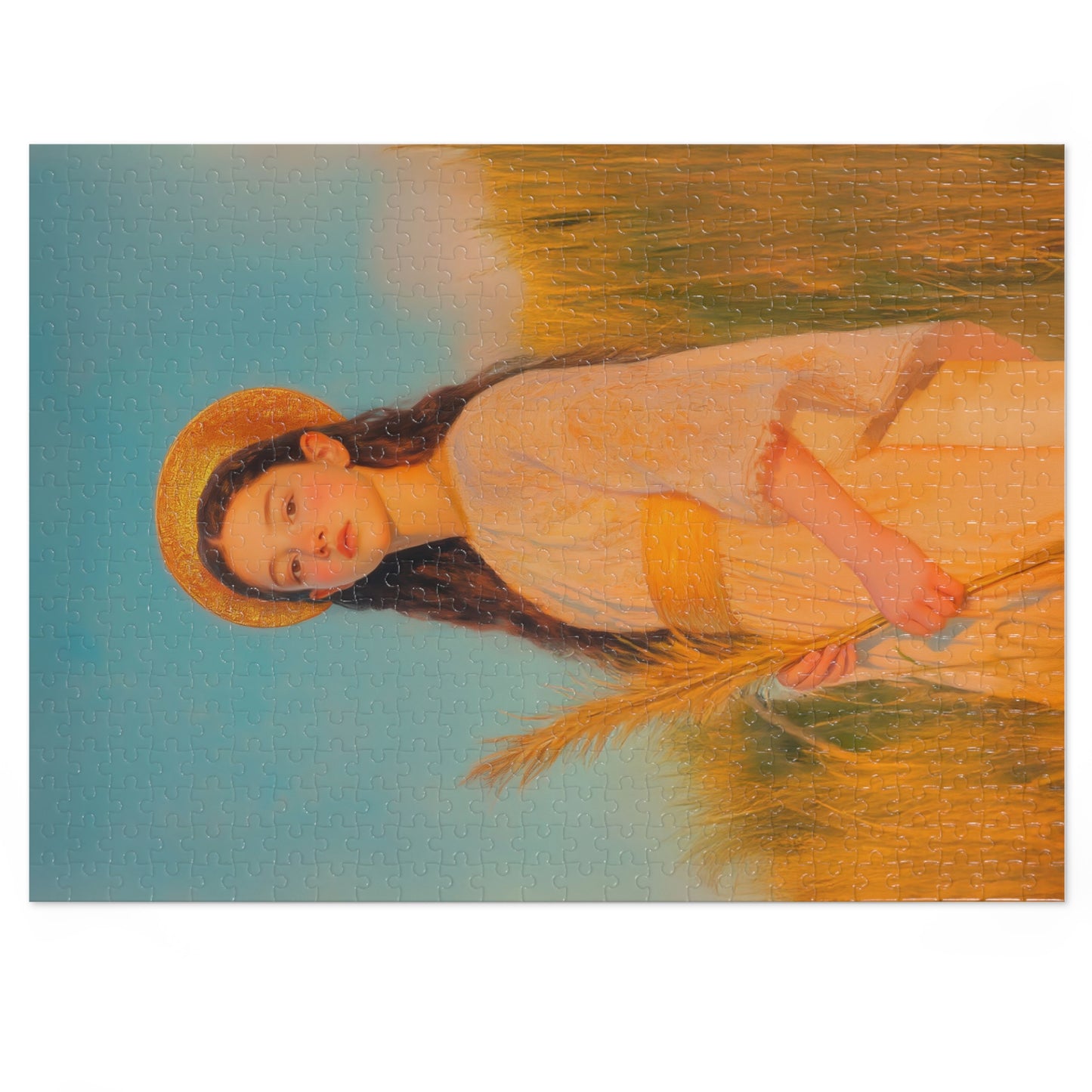 Saint Faith - Puzzle and Tin - Religious Jigsaw Puzzle (30, 110, 252, 500,1000) - Gift Catholic Families - Martyr of the Church