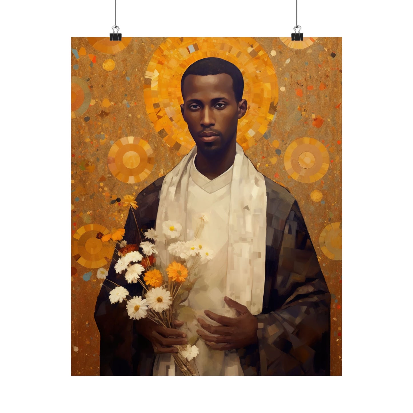 Saint Martin de Porres Print - Sanctified Souls Print - Multiple Sizes - Premium Matte Vertical Posters