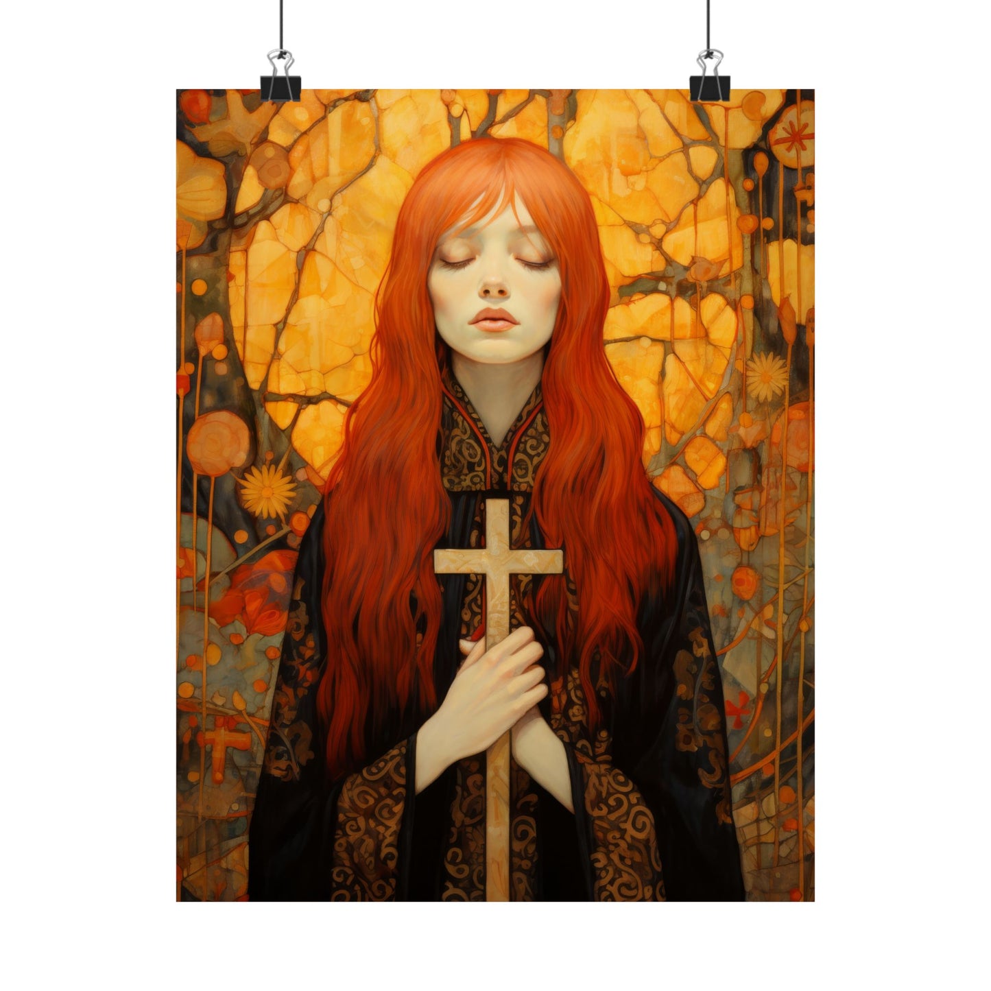 Saint Mary Magdalene - Inner Light and Peace Print - Sanctified Souls Print - Multiple Sizes - Premium Matte Vertical Posters