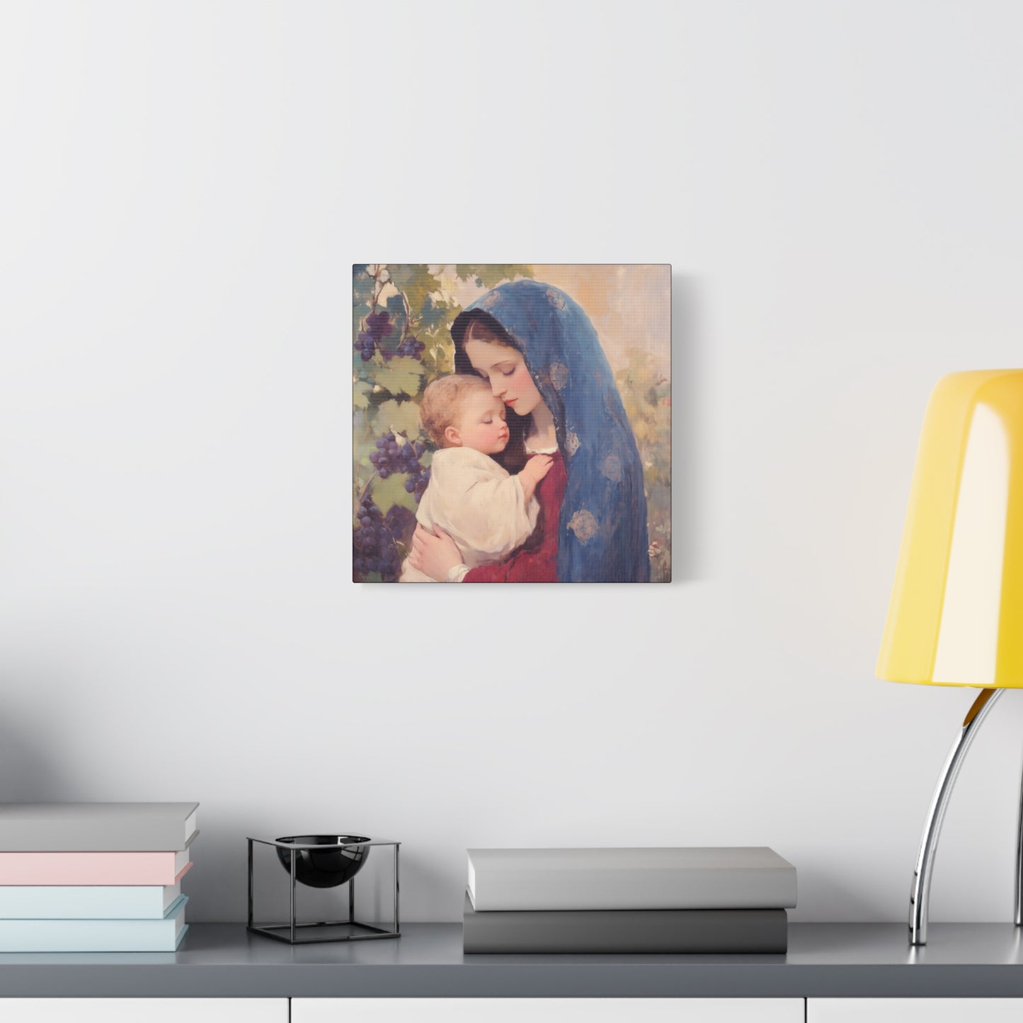 Our Lady of the Grapes / Out Lady of the Harvest - Gallery Wrapped Canvas - Print - Religious Art for your Home - Catholic Art
