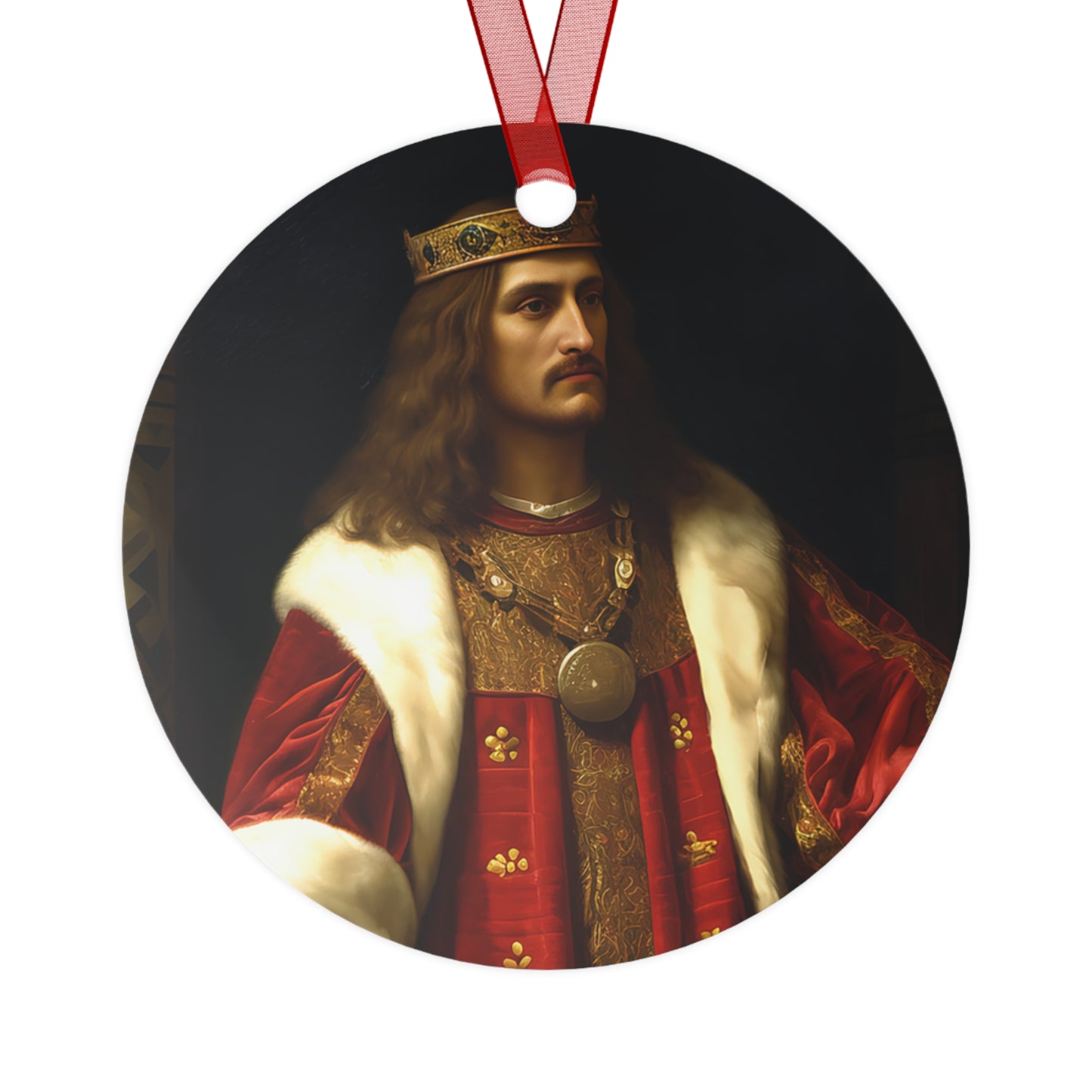 Saint Stephan the Great - Religious Holiday Christmas Ornament and Keepsake - Double sided Keepsake Religious Ornament