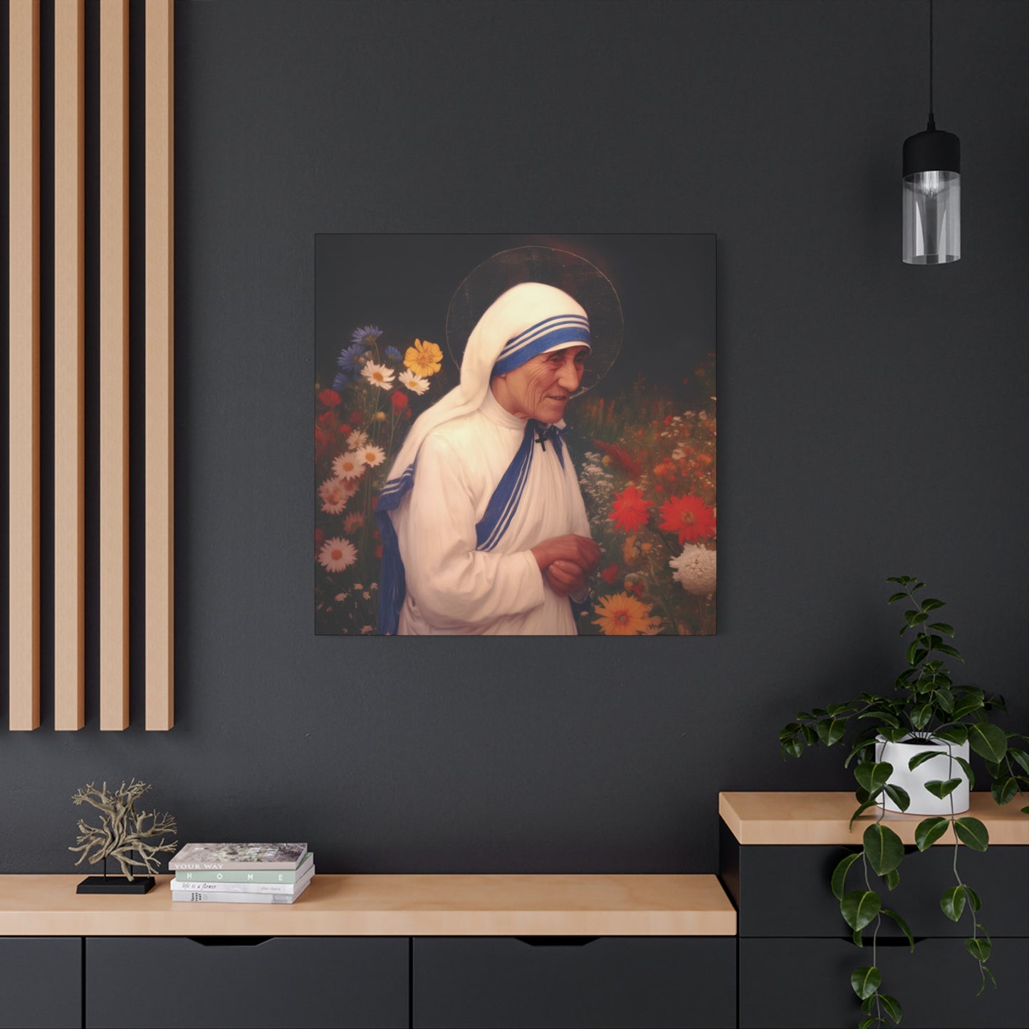 Saint Teresa of Calcutta -  Museum Wrapped Canvas - Sanctified Souls Print - Religious Art for your Home - Catholic Patron Saint Art
